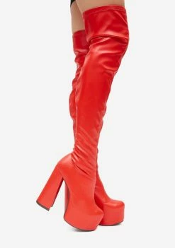 Lemon Drop By Privileged Red Havasu Platform Boots