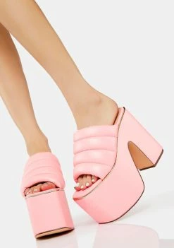 Lemon Drop By Privileged Pink Leisha Platform Heels