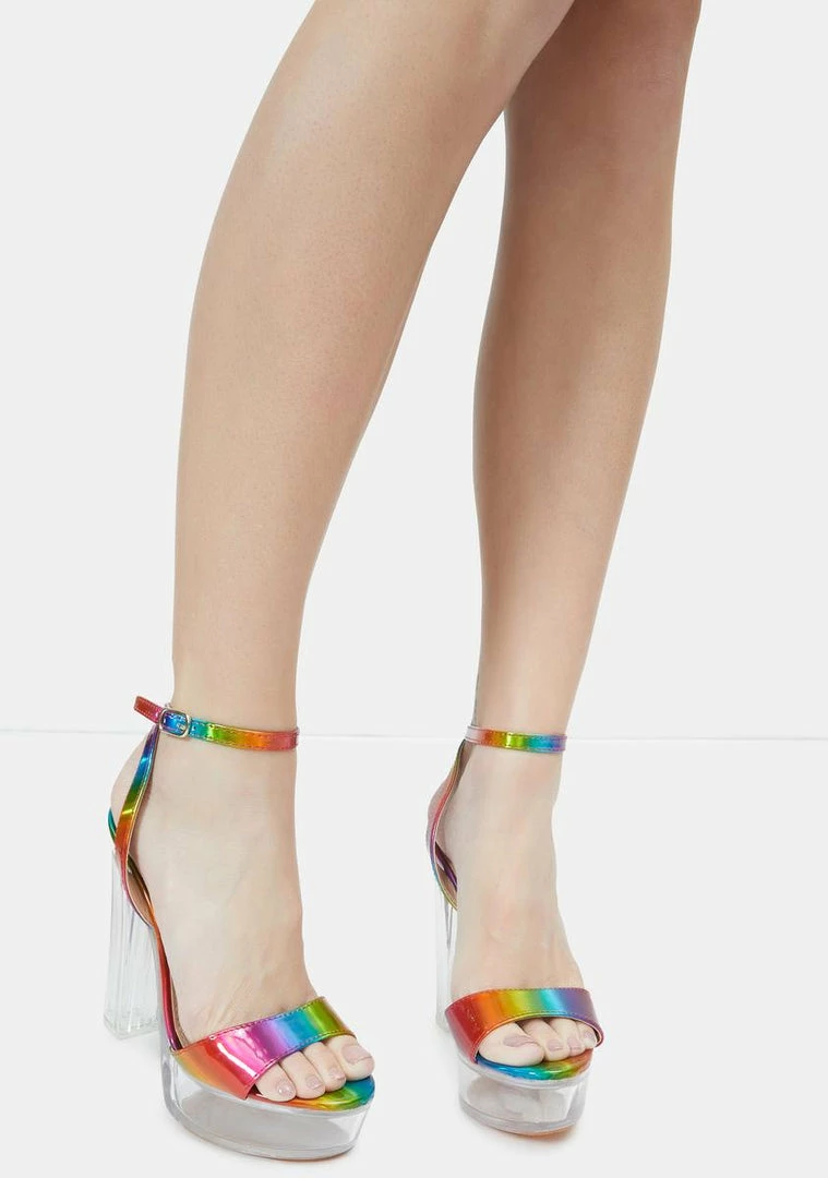 Brand new π₯° Lemon Drop By Privileged Rainbow Turino Platform π Heels π₯° 3 Lemon Drop By Privileged Rainbow Turino Platform Heels