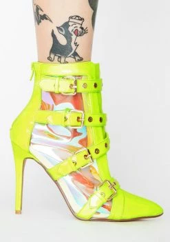 Lemon Drop By Privileged Keeler Heeled Booties Boots & Booties