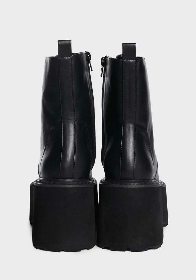 Best Pirce ✔️ Lemon Drop By Privileged Combat 🥾 Boots Black Cornelia Platform 🥾 Boots 🎉 4 Lemon Drop By Privileged Combat Boots Black Cornelia Platform Boots