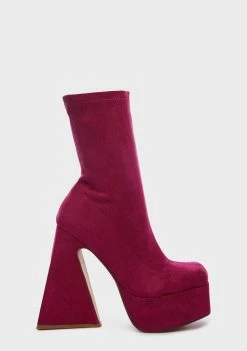Lemon Drop By Privileged Fuchsia Laskey Platform Boots Platforms
