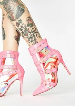 Lemon Drop By Privileged Pink Keeler Heeled Booties