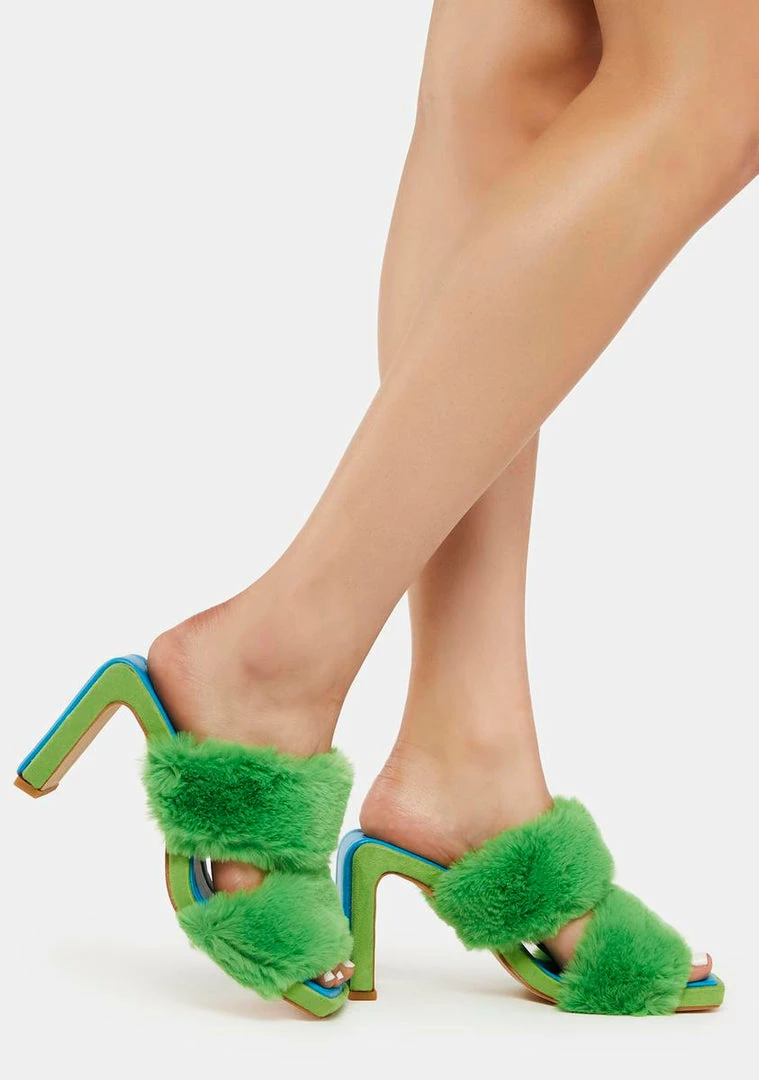 Promo π Lemon Drop By Privileged Arlet Faux Fur π Heels π 1 Lemon Drop By Privileged Arlet Faux Fur Heels
