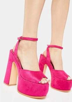 Lemon Drop By Privileged Fuchsia Vadin Platform Heels