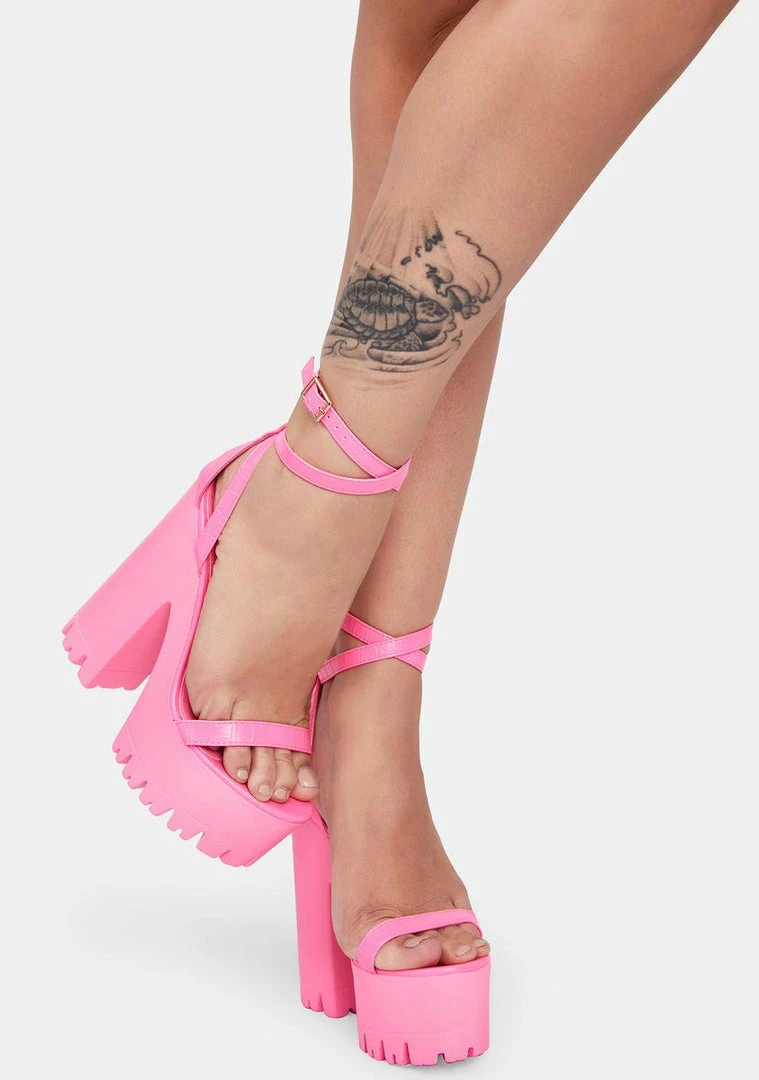 Buy π Lemon Drop By Privileged Pink Belush Platform π Heels π 3 Lemon Drop By Privileged Pink Belush Platform Heels