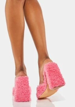 Hot Sale β Lemon Drop By Privileged Pink Chandlar Fluffy π Heels π 7 Lemon Drop By Privileged Pink Chandlar Fluffy Heels