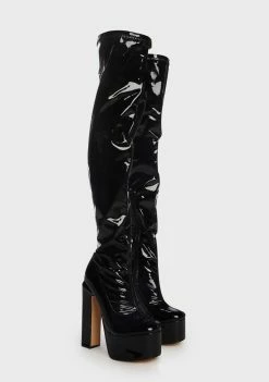 Coupon π Lemon Drop By Privileged Black Cranston Thigh-High π₯Ύ Boots β 6 Lemon Drop By Privileged Black Cranston Thigh-High Boots