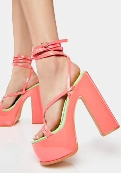 Lemon Drop By Privileged Drift Patent Platform Heels