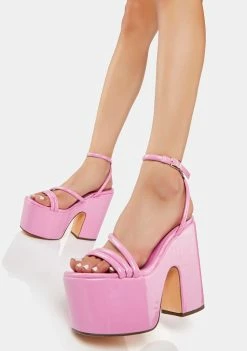 Lemon Drop By Privileged Pink Jicole Platform Heels