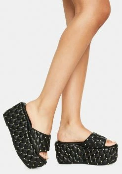 Lemon Drop By Privileged Bombay Quilted Platforms