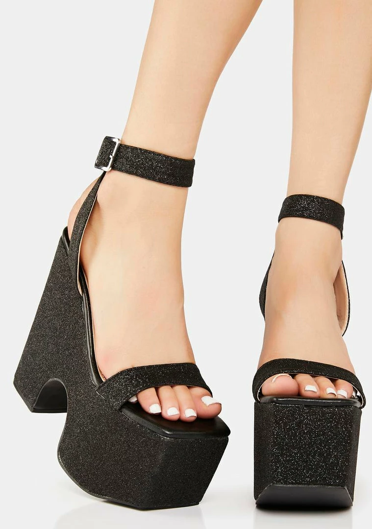 Best deal π₯ Lemon Drop By Privileged Black Ariyah Platform π Heels β¨ 2 Lemon Drop By Privileged Black Ariyah Platform Heels